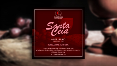 Redes Sociais e Cardápios - ceia