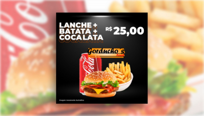 Redes Sociais e Cardápios - Lanche